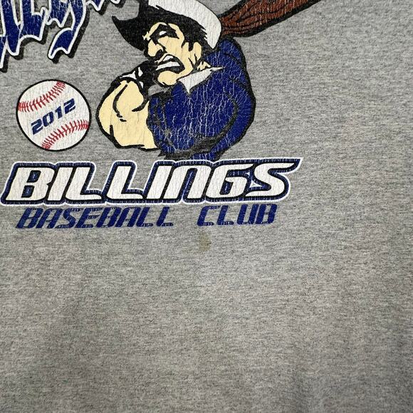 VTG 2012 Regulators Billings Baseball Club Patriot Graphic T-shirt Size XL - Picture 7 of 7